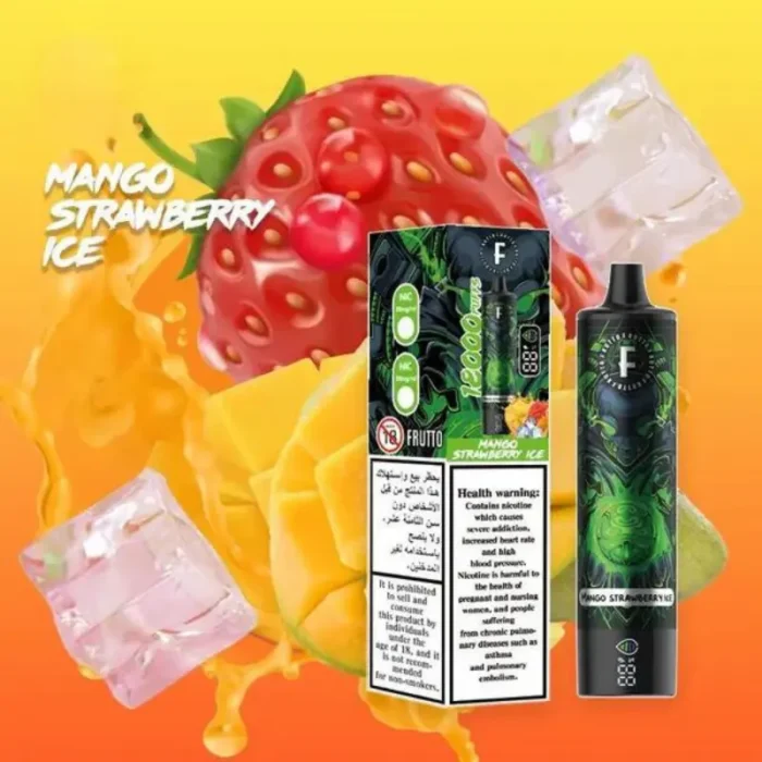 Frutto 18000 Puffs 5% Nicotine Disposable Vape; MANGO STRAWBERRY ICE;