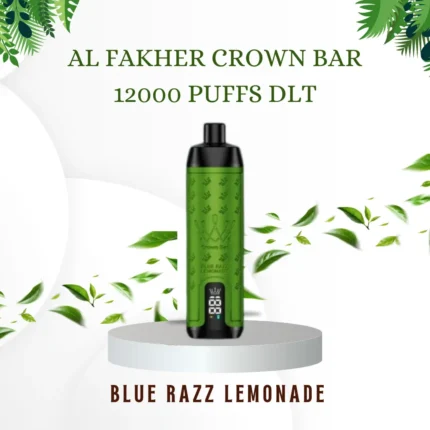 AL FAKHER CROWN BAR 12000 PUFFS DLT; Blue Razz Lemonade; VAPE CTY UAE;