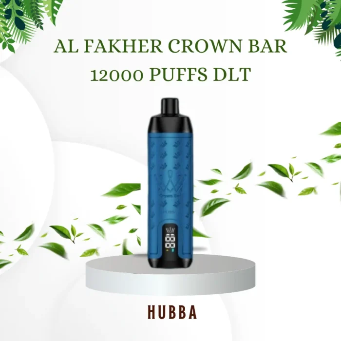 AL FAKHER CROWN BAR 12000 PUFFS DLT; Hubba; VAPE CTY UAE;