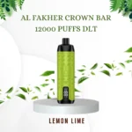 AL FAKHER CROWN BAR 12000 PUFFS DLT; Lemon Lime; VAPE CTY UAE;