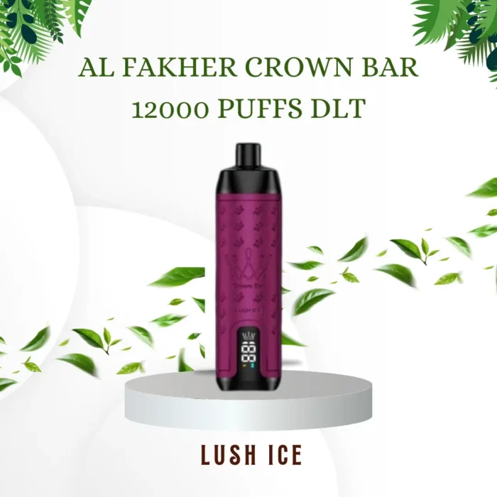 AL FAKHER CROWN BAR 12000 PUFFS DLT; Lush Ice; VAPE CTY UAE;