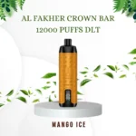 AL FAKHER CROWN BAR 12000 PUFFS DLT; Mango Ice; VAPE CTY UAE;