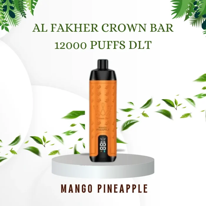 AL FAKHER CROWN BAR 12000 PUFFS DLT; Mango Pineapple; VAPE CTY UAE;