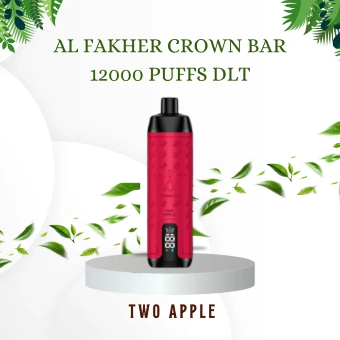 AL FAKHER CROWN BAR 12000 PUFFS DLT; Two Apple; VAPE CTY UAE;